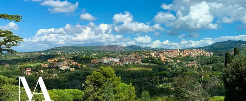 Panorama dei Castelli Romani dalla casa di riposo
