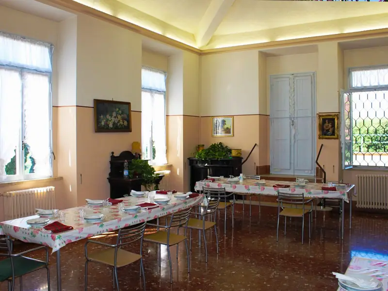 La sala da pranzo