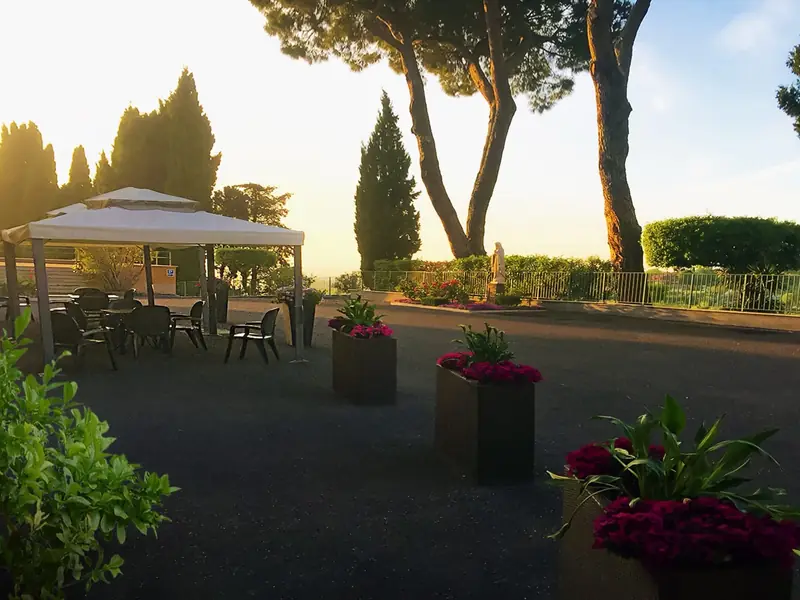 La terrazza con il gazebo